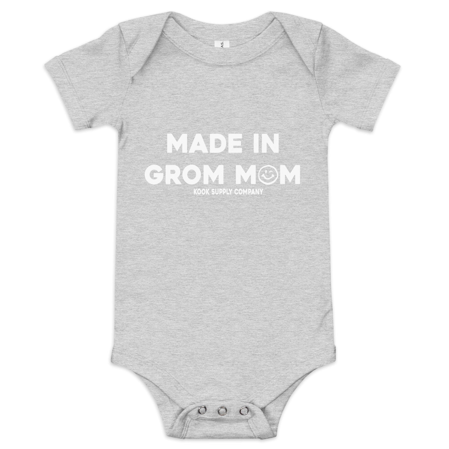 Made In Grom Mom Baby Onesie
