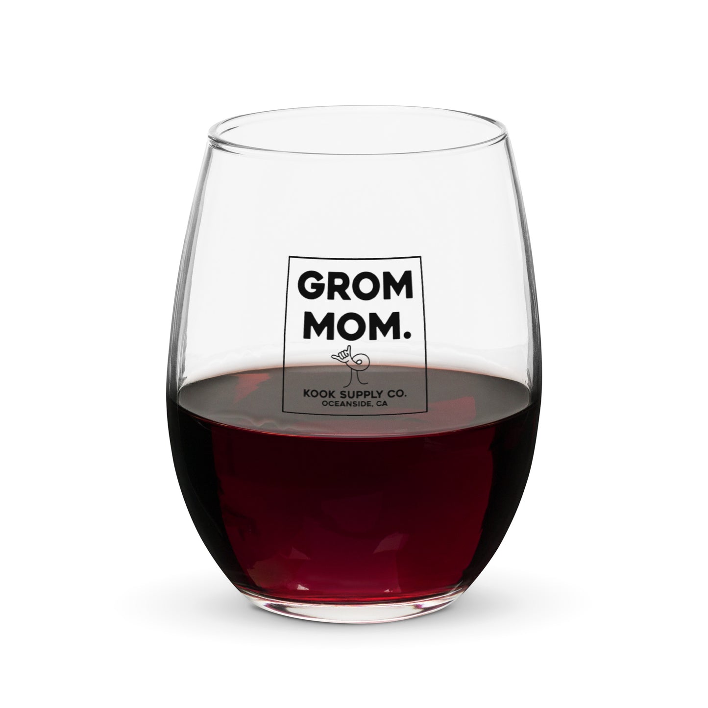 Grom Mom Wine Glass