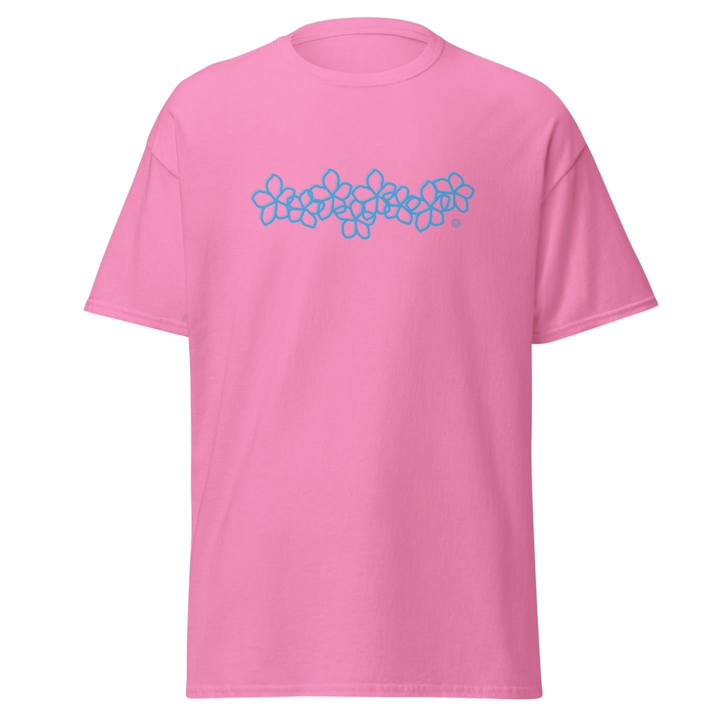Plumeria Blue Tee