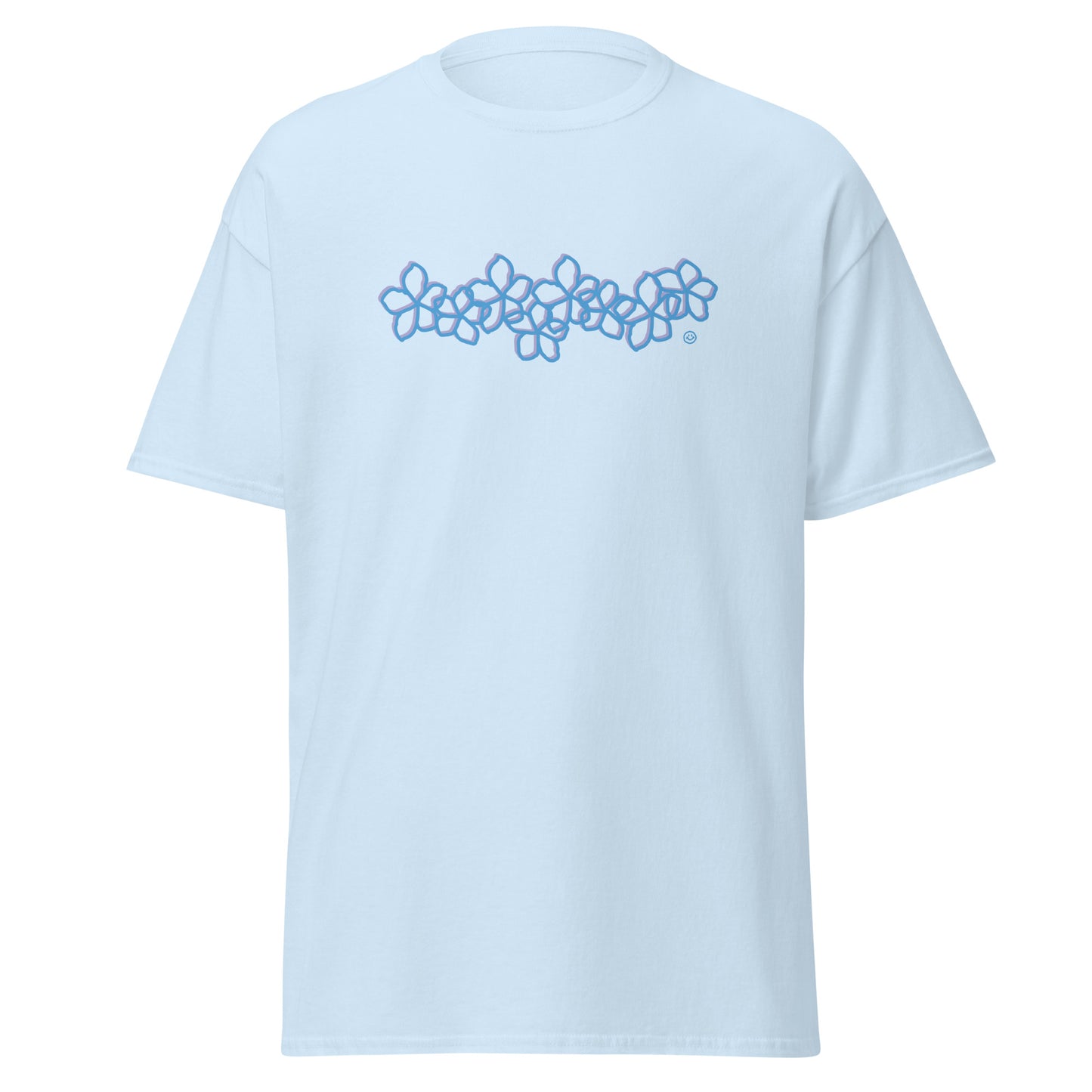 Plumeria Blue Tee