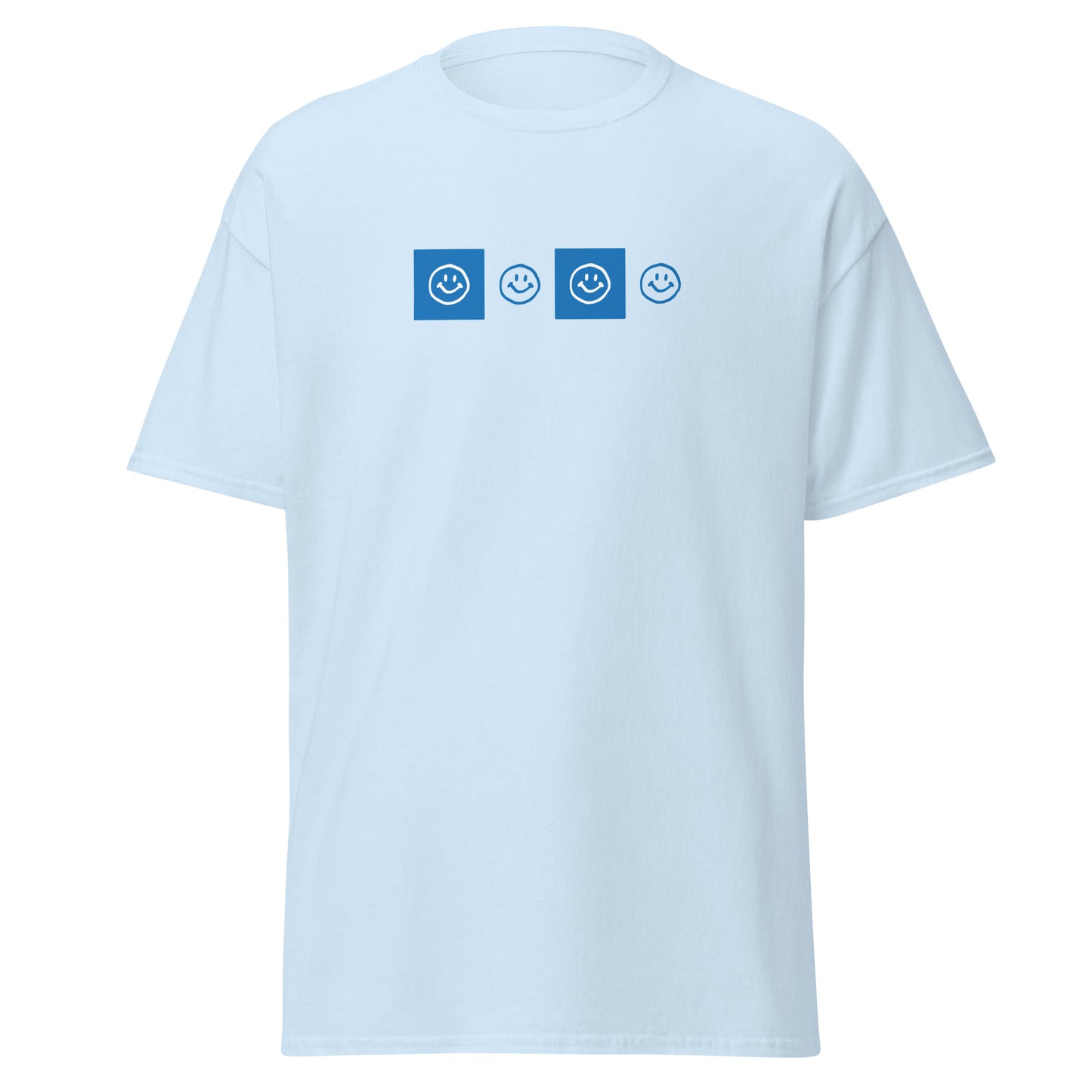 Smiley Checker Blue Tee