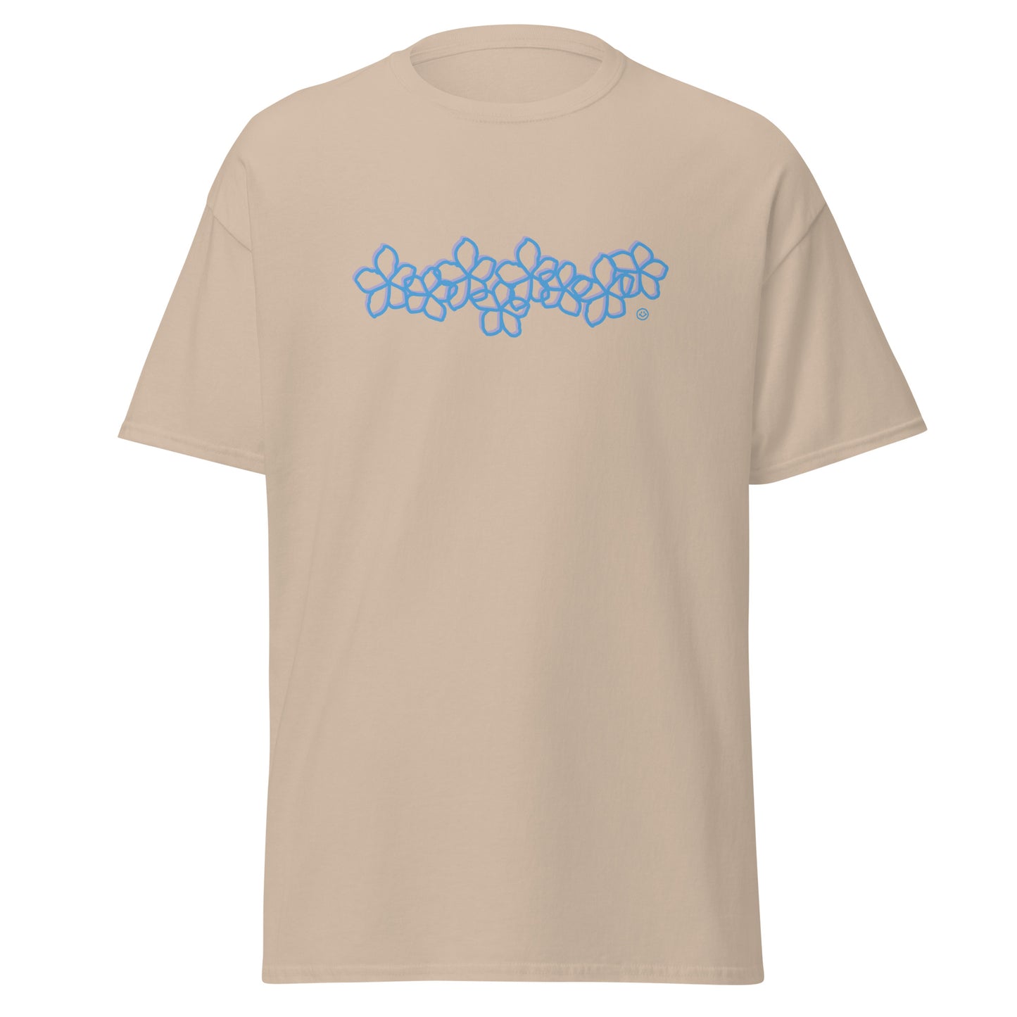 Plumeria Blue Tee