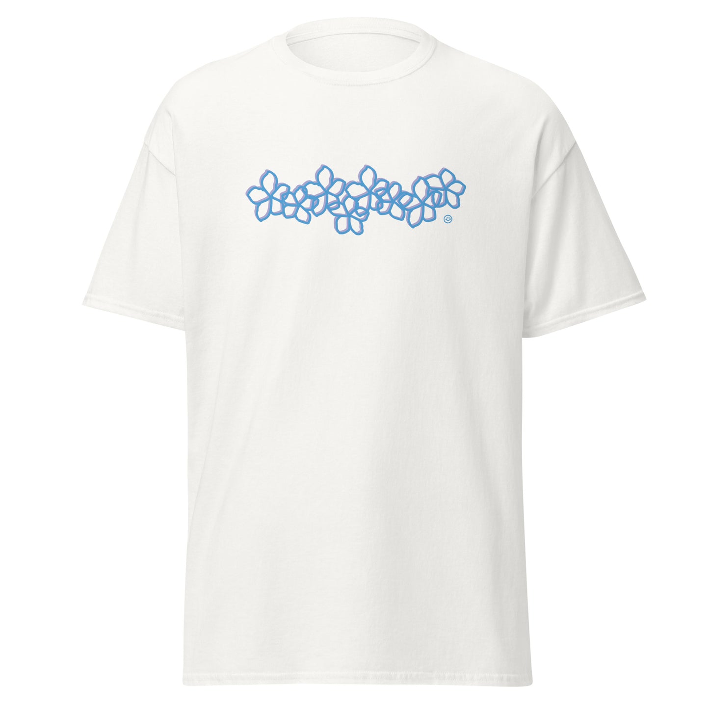 Plumeria Blue Tee