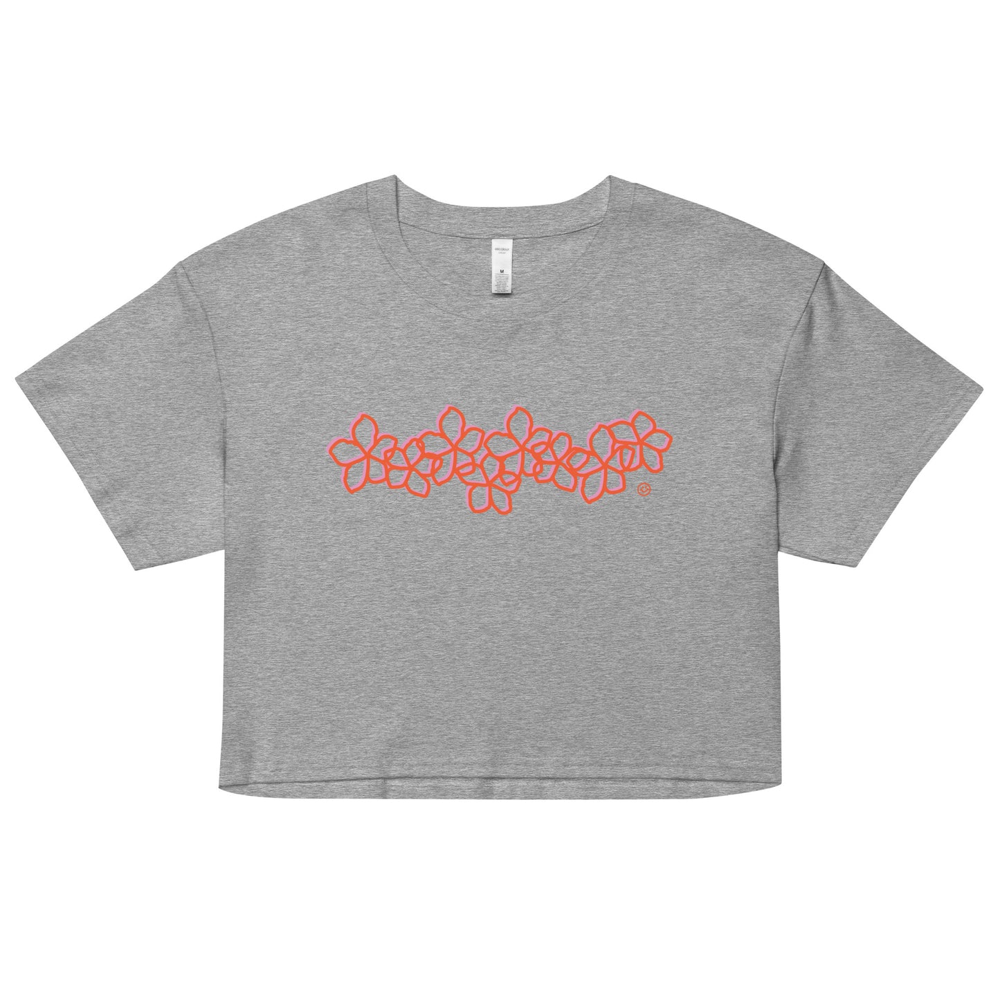 Plumeria Orange Crop Top