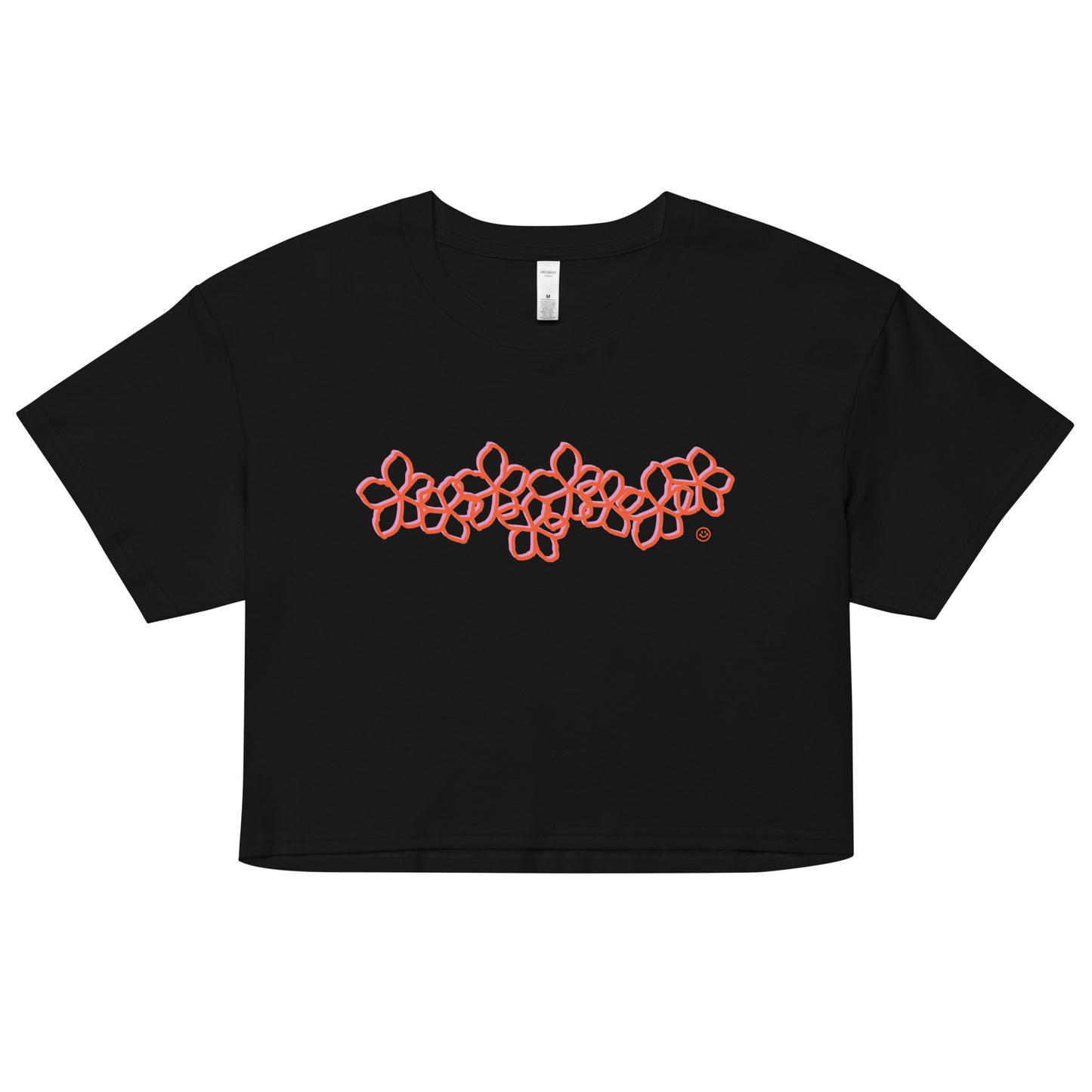 Plumeria Orange Crop Top