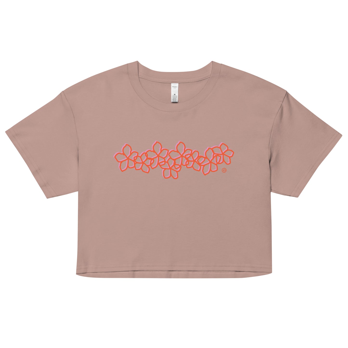 Plumeria Orange Crop Top