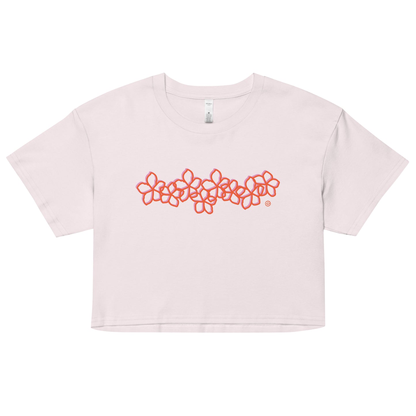 Plumeria Orange Crop Top