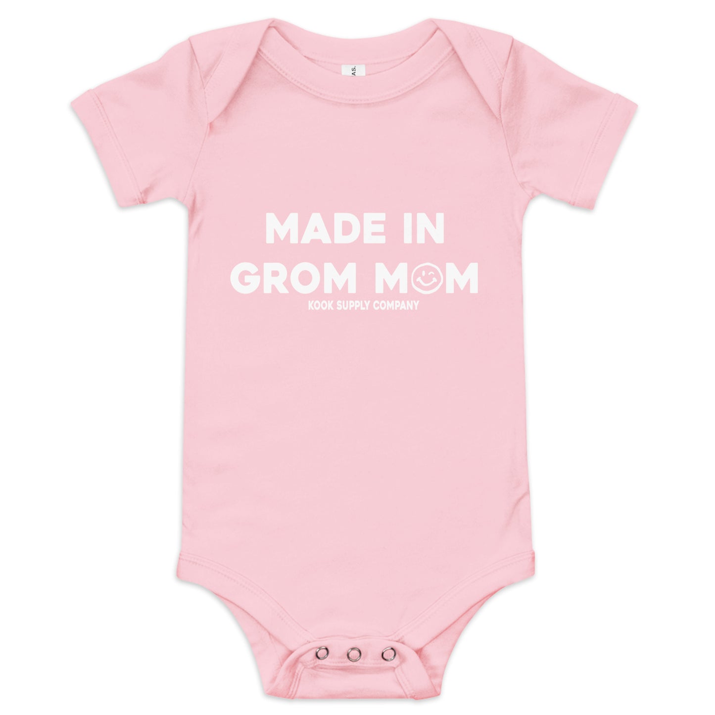 Made In Grom Mom Baby Onesie